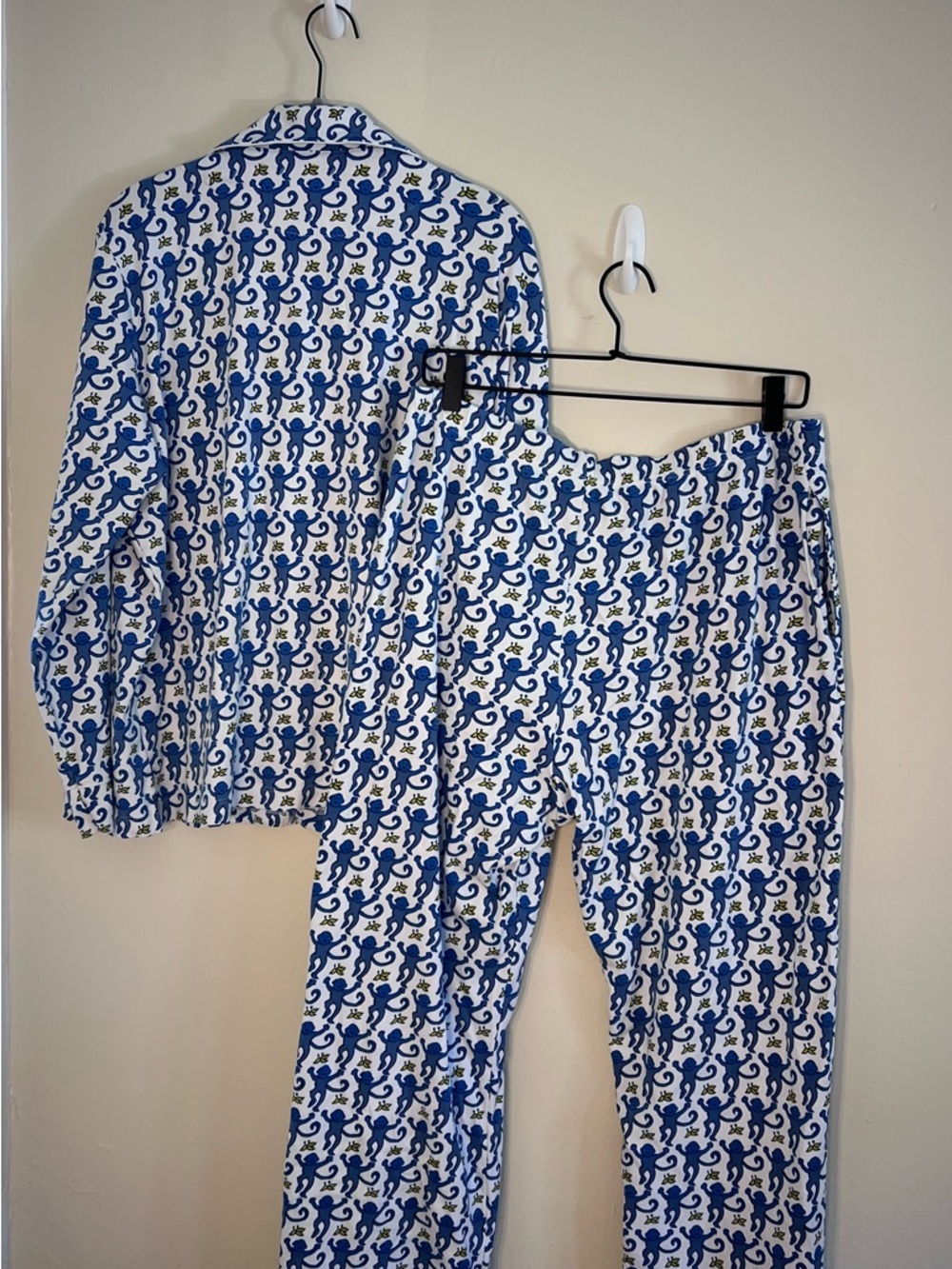 Roller Rabbit Blue Monkey Pajama Set - Picture 3 of 9